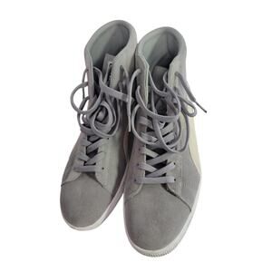 PUMA high top fashion sneakers for men 10.5 grey